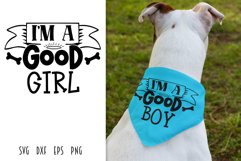 Dog Bandana & Shirt - I'm a Good Boy Girl SVG Product Image 2
