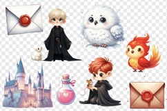 Magic school png clipart, Wizardry house clipart png Product Image 2