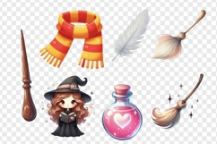 Magic school png clipart, Wizardry house clipart png Product Image 2
