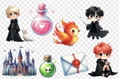 Magic school png clipart, Wizardry house clipart png Product Image 3