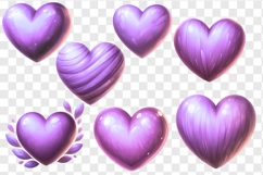 Pink Hearts bundle. Pink hearts PNG clipart Product Image 2