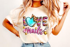 Love Nails, Nail Tech Sublimation, Nail Artist, Nail Hustler Product Image 1