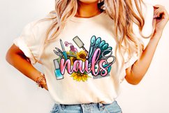 Nails PNG, Nail Tech Sublimation, Nail Artist, Nail Hustler Product Image 1