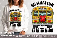 Oh What Fun it is to Ride Christmas School Bus Design Product Image 1