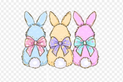 Easter rabbits clipart. Cute easter clipart Product Image 2