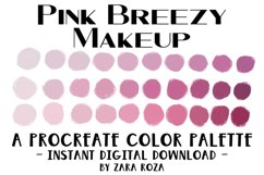 Pink Breezy Makeup - Procreate Color Palette Product Image 1