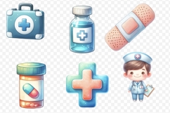 Medical set PNG cliparts Product Image 2