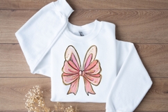 Easter coquette PNG clipart. Pink bow clipart Product Image 3