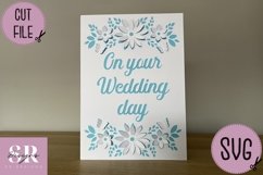 3D Wedding card| Paper cutting | occasion card SVG Product Image 3