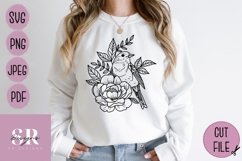 Floral bird bundle | vinyl cutting | Robin cut file Product Image 2