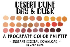 Desert Dune Day &amp; Dusk - Procreate Color Palette Product Image 1