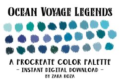 Ocean Voyage Legends - Procreate Color Palette Product Image 1