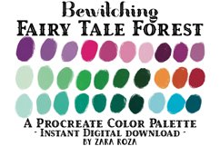 Bewitching Fairy Tale Forest - Procreate Color Palette Product Image 1