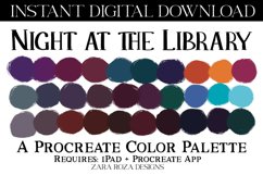 Night at the Library - Procreate Color Palette Product Image 1