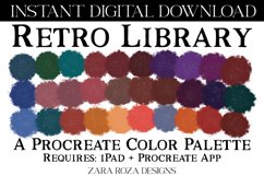 Retro Library - Procreate Color Palette Product Image 1