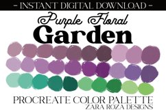 Purple Floral Garden - Procreate Color Palette Product Image 1