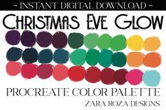 Christmas Eve Glow - Procreate Color Palette Product Image 1