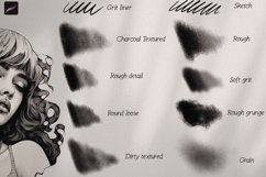 Procreate. Charcoal brush bundle Product Image 2