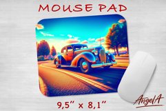 Mouse pad template / retro car sublimation Product Image 1