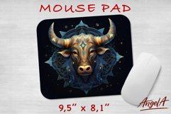 Zodiac Mouse pad sublimation template / taurus zodiac sign Product Image 1