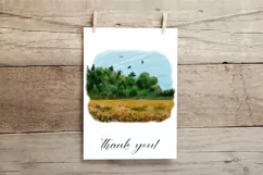 Landscape clipart. Summer Sublimation design PNG Product Image 5