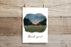 Landscape clipart. Summer Sublimation design PNG Product Image 3