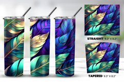 Colorful Leaves Tumbler Wrap Bundle PNG Product Image 2