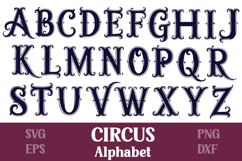 Circus Fishtail Alphabet | 31 SVG Letters Product Image 1