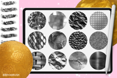 245 Procreate Interior Gold Silver Texture brushes Product Image 4