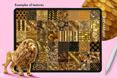 245 Procreate Interior Gold Silver Texture brushes Product Image 2