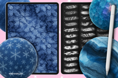 185 Procreate 185 Snow Winter Ice Cold Texture brushes Product Image 2