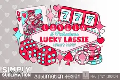 Lovely & Fabulous Lucky Lassie | Casino Sublimation | Png Product Image 1