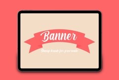Banner Procreate Stamp Brush Product Image 1