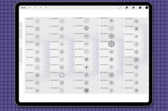 50 Snow flake brush stamps for procreate Procreate brushes Product Image 2