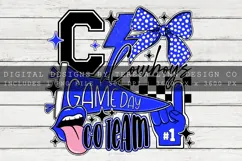 Blue Cowboys School Spirit |Mascot |Game Day |Sublimation Product Image 3