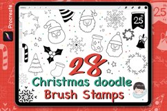 28 Procreate Christmas Stamps | Christmas Procreate Brushset Product Image 1