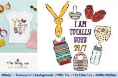 Maternity Sublimation Design PNG, Mom Life Product Image 1