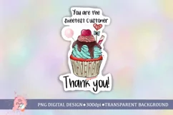 Thank you for supporting my little business sticker png Product Image 1