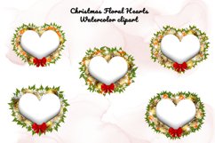 Golden Christmas Flower Heart Frames Product Image 2