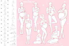 215 Pregnancy Procreate Brushes - couples, woman, baby Product Image 3