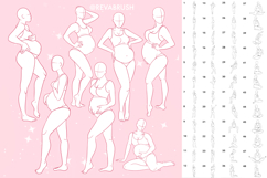 215 Pregnancy Procreate Brushes - couples, woman, baby Product Image 5