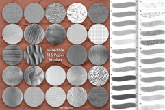 115 Procreate Watercolour Paper texture brushes Product Image 3