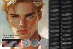 115 Procreate Watercolour Paper texture brushes Product Image 10