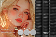 115 Procreate Watercolour Paper texture brushes Product Image 8