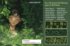 250 Procreate Plant Grass Texture brushes Product Image 5
