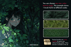 250 Procreate Plant Grass Texture brushes Product Image 7