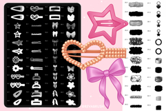 Procreate Hair Accessories stamp brushes Product Image 3