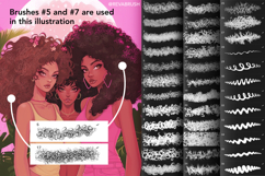 55 Procreate Curly Hair Hairstyle Brushes Product Image 4