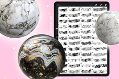 150 Procreate &amp; Photoshop Marble Interior Texture Brushes Product Image 8