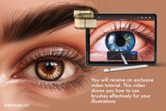 Procreate 200 Eye Iris &amp; Pupil stamp Brushes Product Image 10